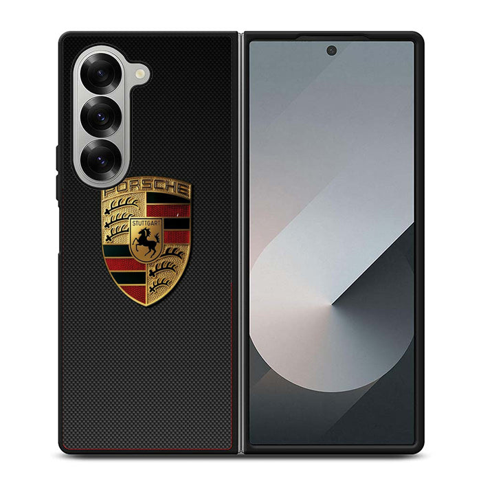 Porsche Stuttgart Logo Samsung Z Fold 6 Case