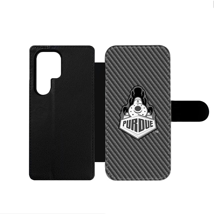Purdue Boilermakers Carbon Samsung Wallet Case