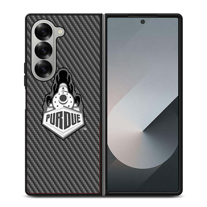 Purdue Boilermakers Carbon Samsung Z Fold Case