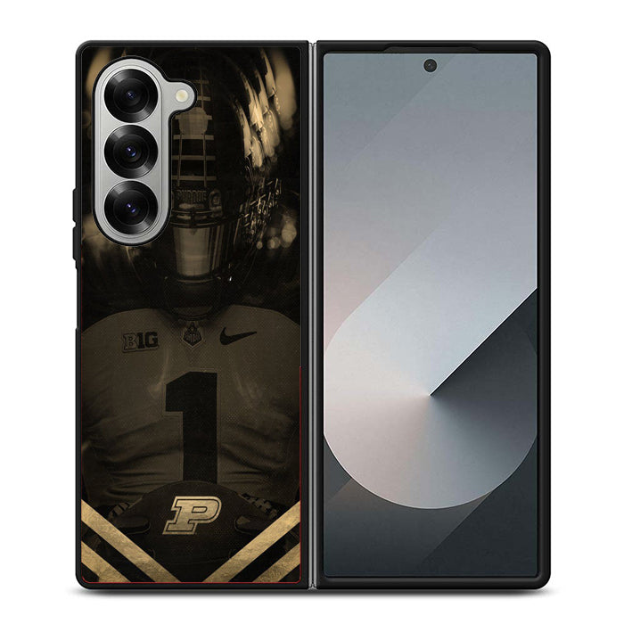 Purdue Boilermakers Helmet Samsung Z Fold 6 Case