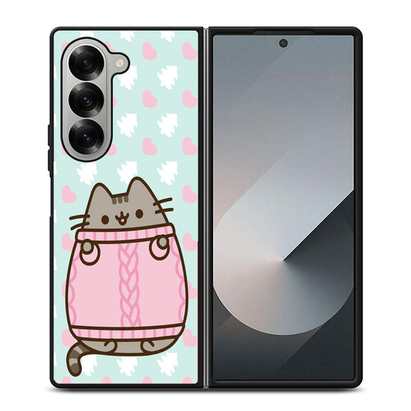 Pusheen The Cat Kawaii Samsung Z Fold Case
