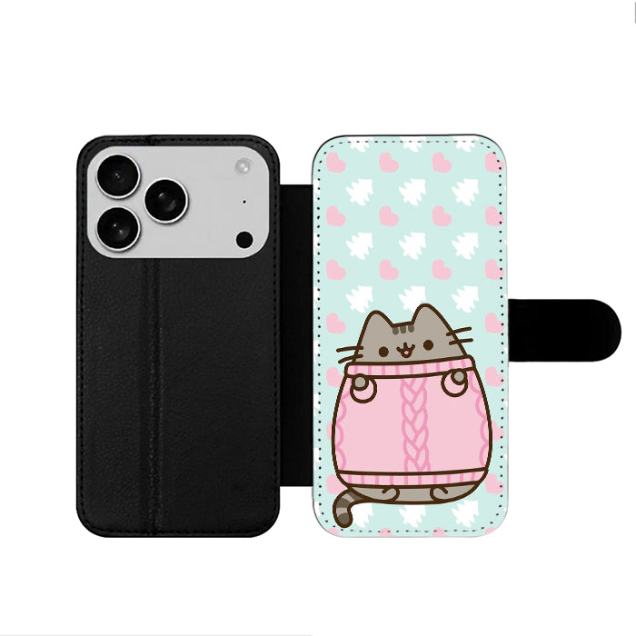 Pusheen The Cat Kawaii iPhone 17 Wallet Case