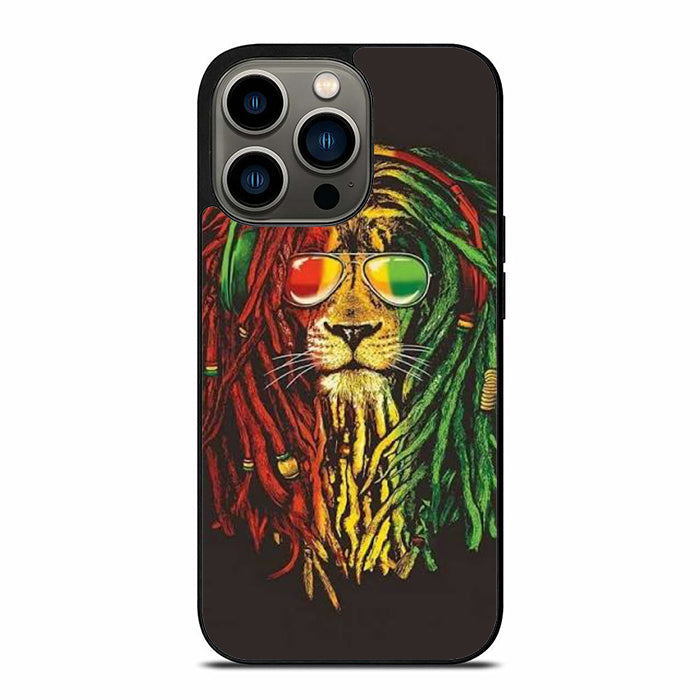 Rasta Lion Reggae Bob Marley iPhone 13 Case