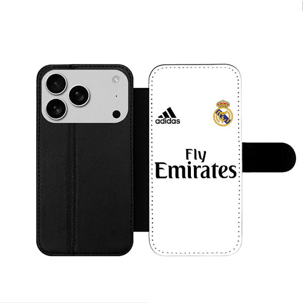 Real Madrid Jersey Logo iPhone 17 Wallet Case