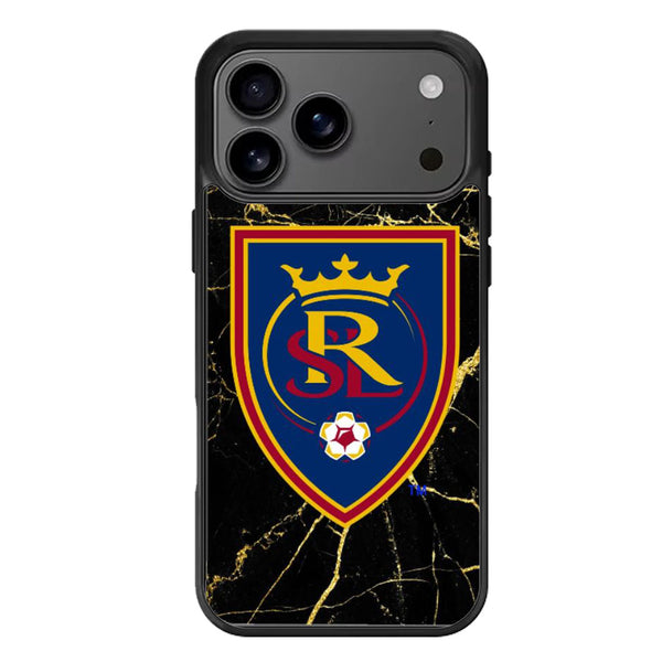 Real Salt Black Marble iPhone 17 Case