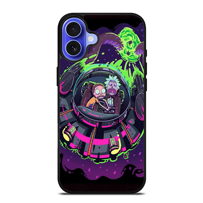 Rick And Morty Ufo iPhone 16 Case