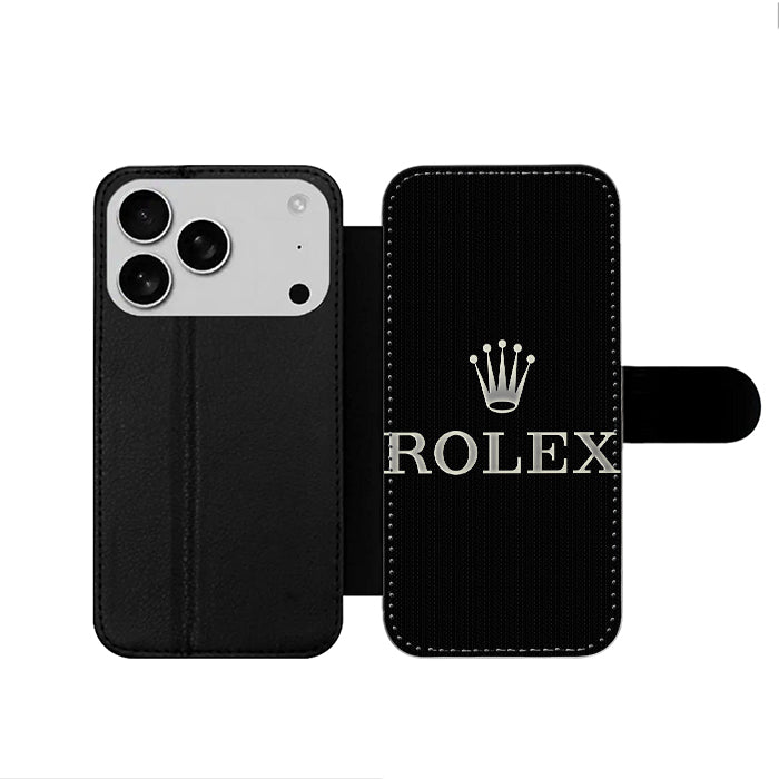 Rolex Watch Logo iPhone 17 Wallet Case