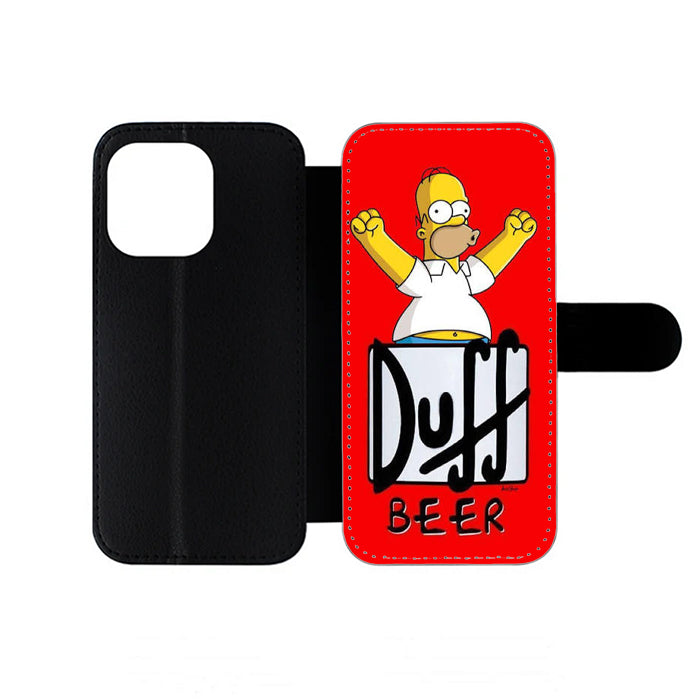 Simpsons Homer Duff Beer iPhone Wallet Case
