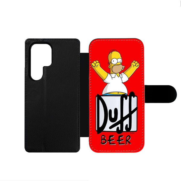 Simpsons Homer Duff Beer Samsung Wallet Case