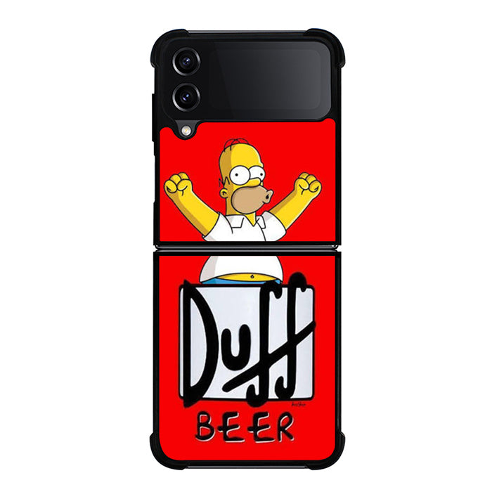 Simpsons Homer Duff Beer Samsung Z Flip Case