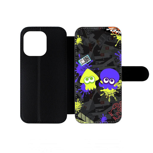 Squid And Octo Splatoon iPhone Wallet Case