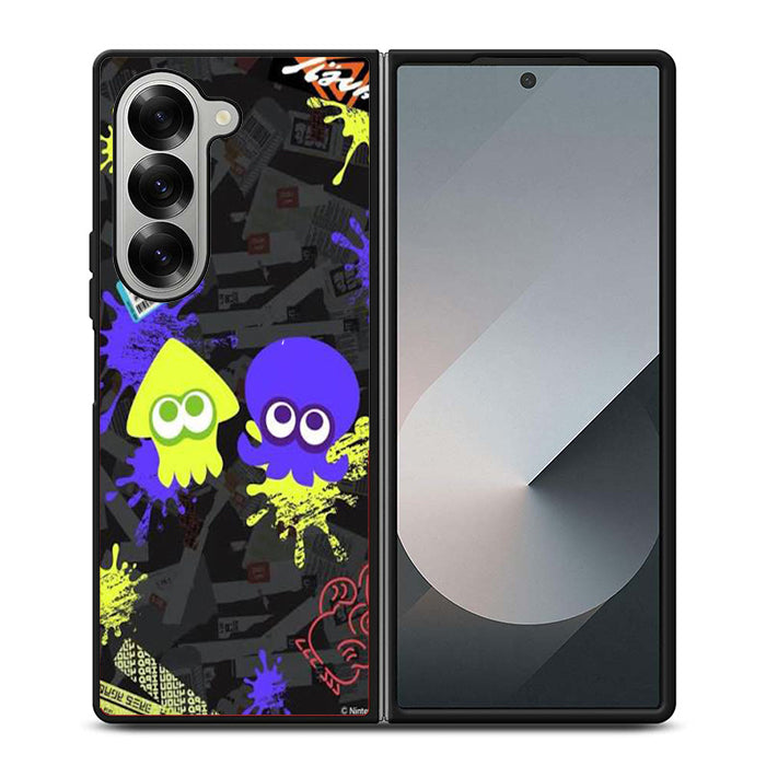 Squid And Octo Splatoon Samsung Z Fold 6 Case