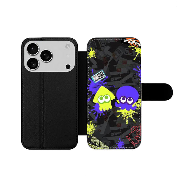Squid And Octo Splatoon iPhone 17 Wallet Case