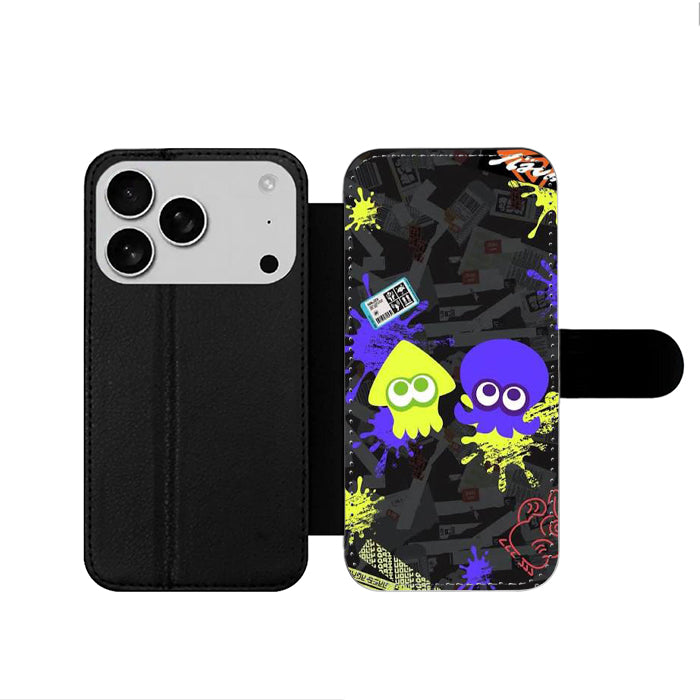 Squid And Octo Splatoon iPhone 17 Wallet Case