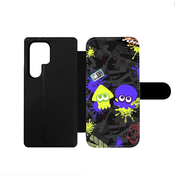 Squid And Octo Splatoon Samsung Wallet Case