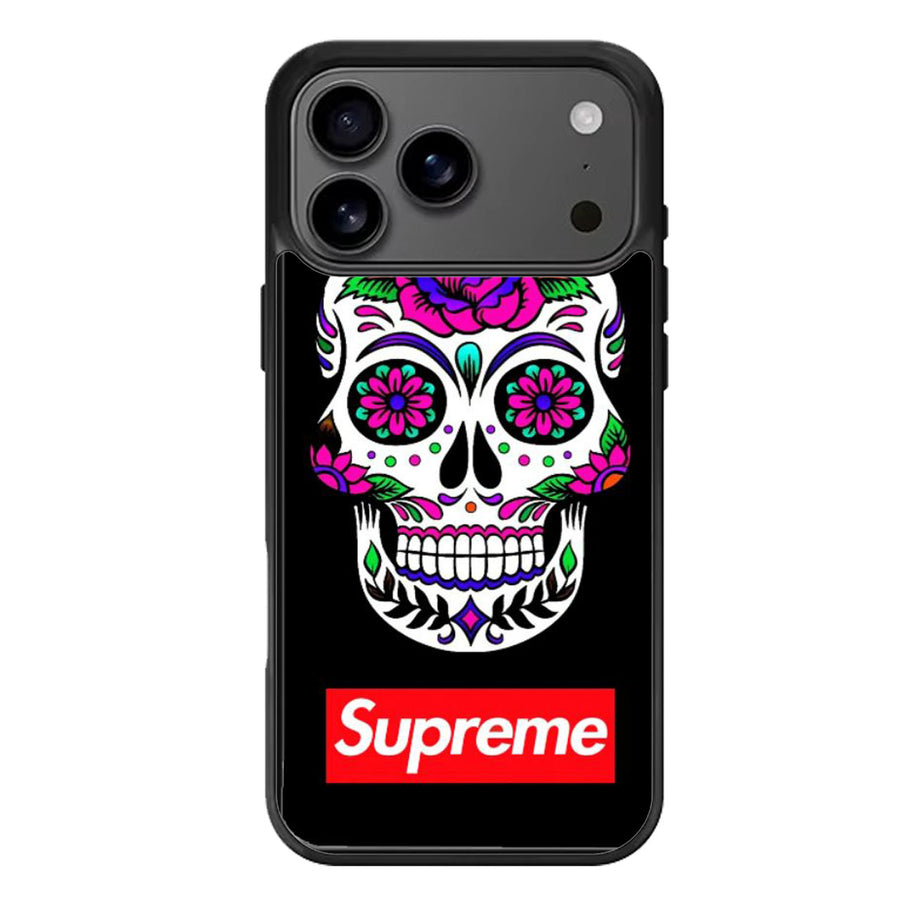 Sugar Skull Black iPhone 17 Case