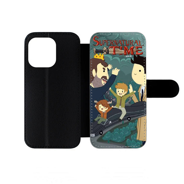 Supernatural Adventure Time iPhone Wallet Case