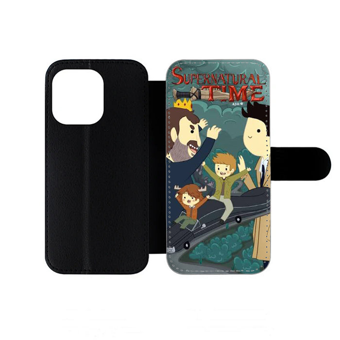 Supernatural Adventure Time iPhone Wallet Case