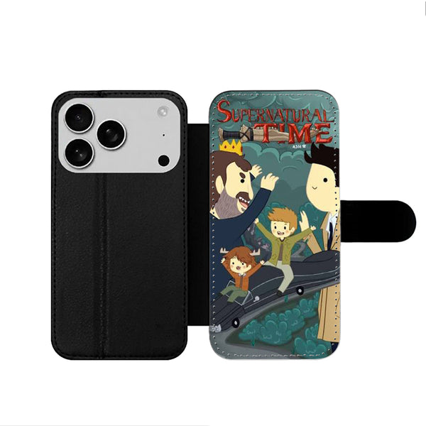 Supernatural Adventure Time iPhone 17 Wallet Case