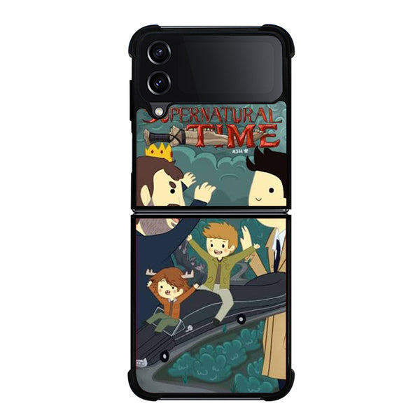 Supernatural Adventure Time Samsung Z Flip 4 Case