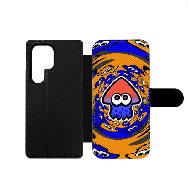 Swirly Squid Splatoon Samsung Wallet Case