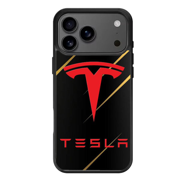Tesla Black Metallic iPhone 17 Case