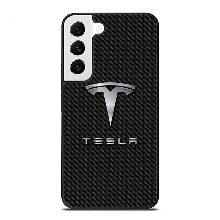 Tesla Carbon Logo Samsung S21 Case