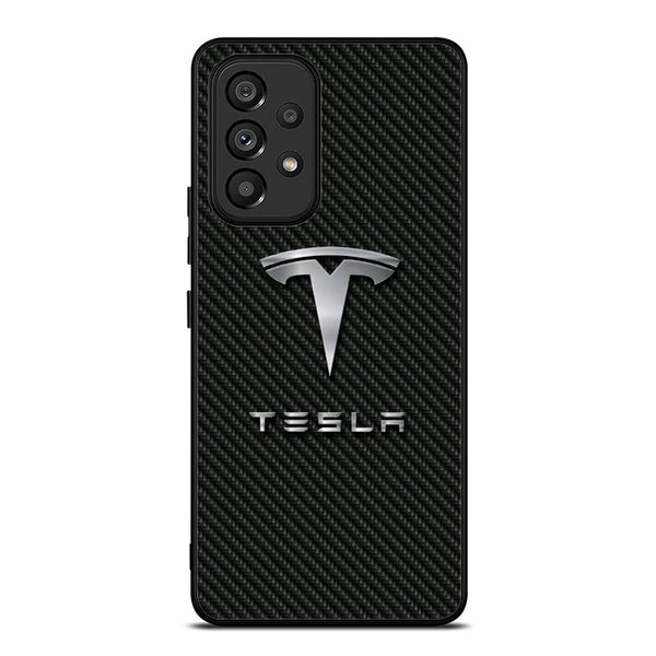Tesla Carbon Logo Samsung A53 Case