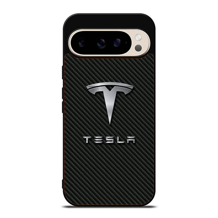 Tesla Carbon Logo Google Pixel 9 Case