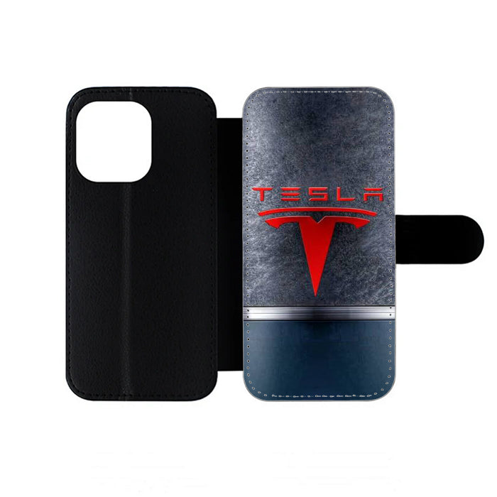 Tesla Logo Art iPhone Wallet Case