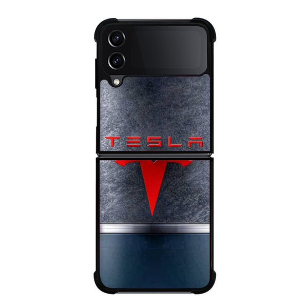 Tesla Logo Art Samsung Z Flip 4 Case
