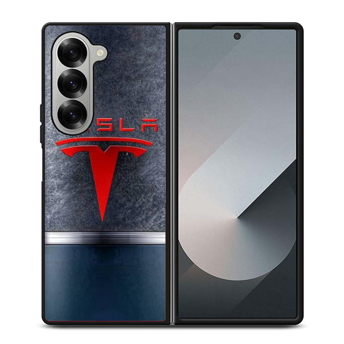 Tesla Logo Art Samsung Z Fold Case