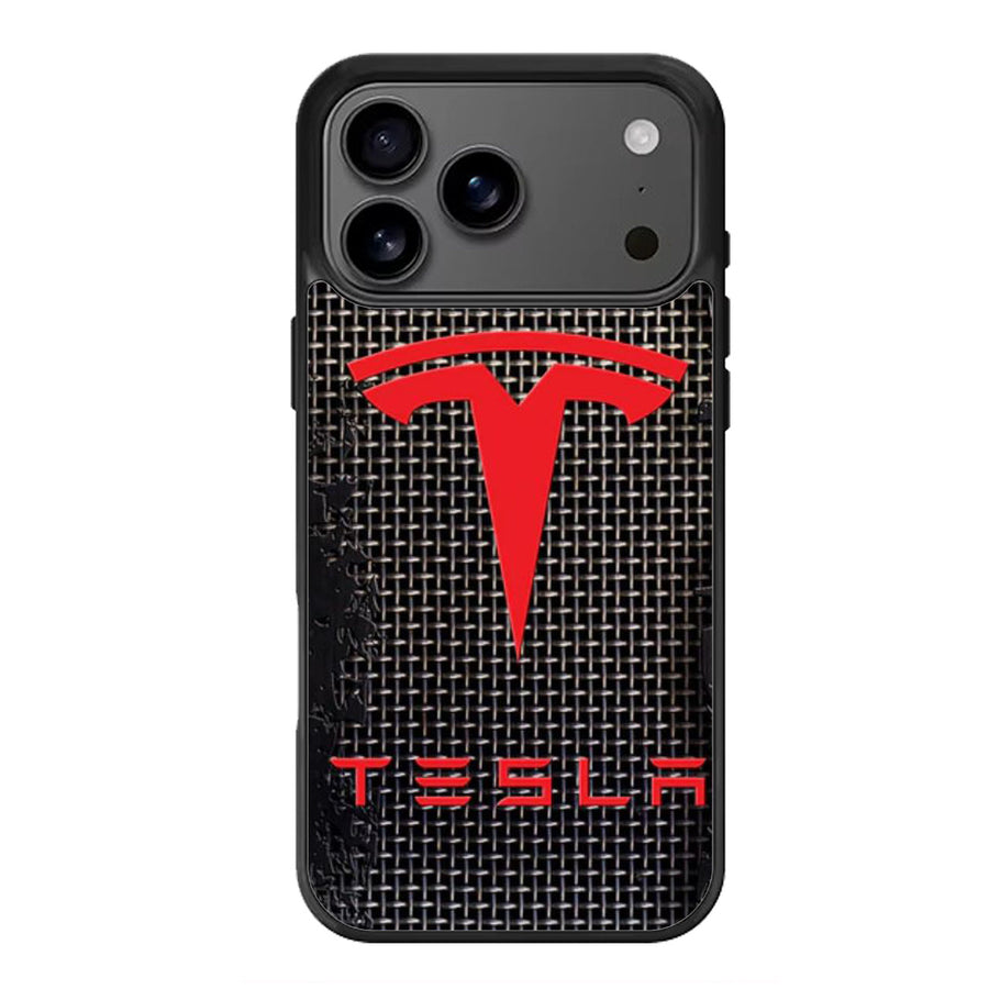 Tesla Metal Texture iPhone 17 Case