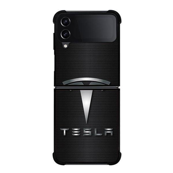 Tesla Motors Logo Samsung Z Flip 4 Case