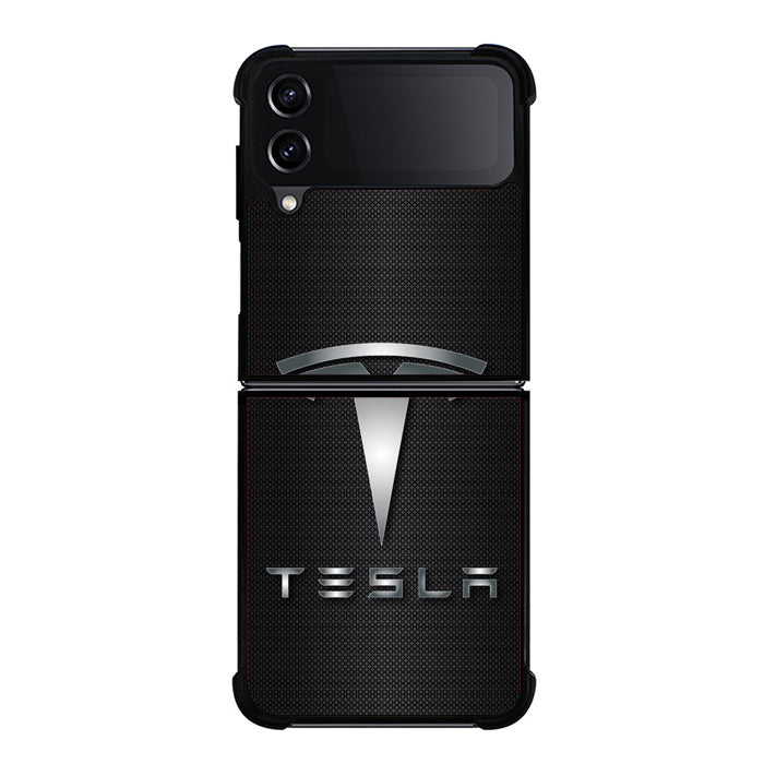 Tesla Motors Logo Samsung Z Flip 4 Case