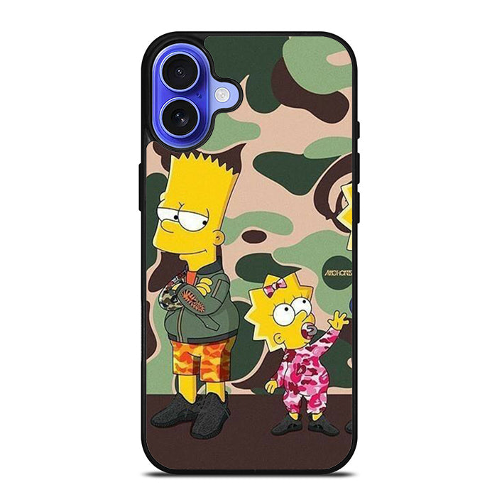 The Simpsons Bathing Ape iPhone 16 Case