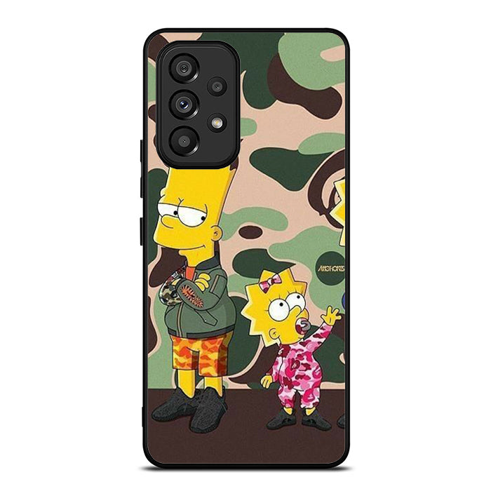 The Simpsons Bathing Ape Samsung A53 Case