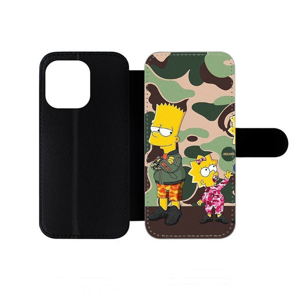 The Simpsons Bathing Ape iPhone Wallet Case