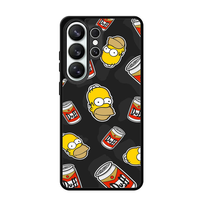 The Simpsons Homer Duff Samsung S26 Case