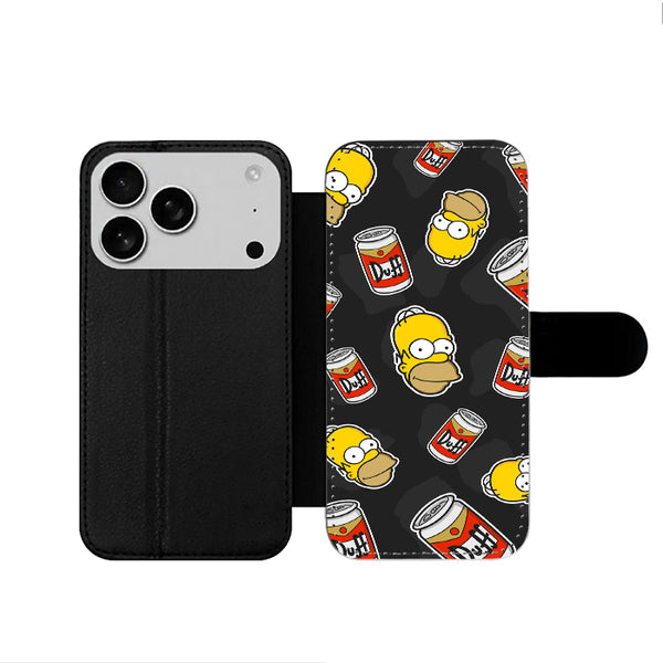 The Simpsons Homer Duff iPhone 17 Wallet Case