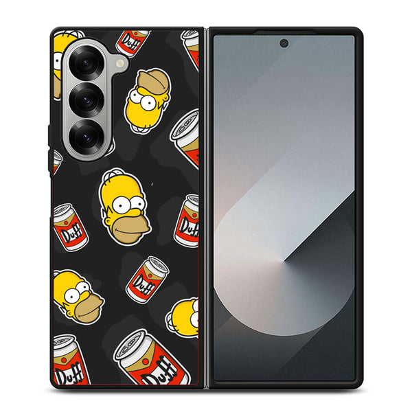 The Simpsons Homer Duff Samsung Z Fold Case