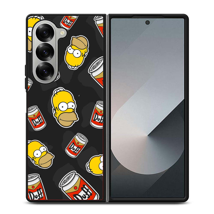 The Simpsons Homer Duff Samsung Z Fold Case
