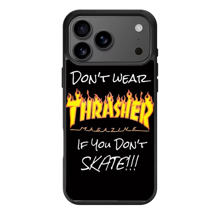 Thrasher Black Design iPhone 17 Case