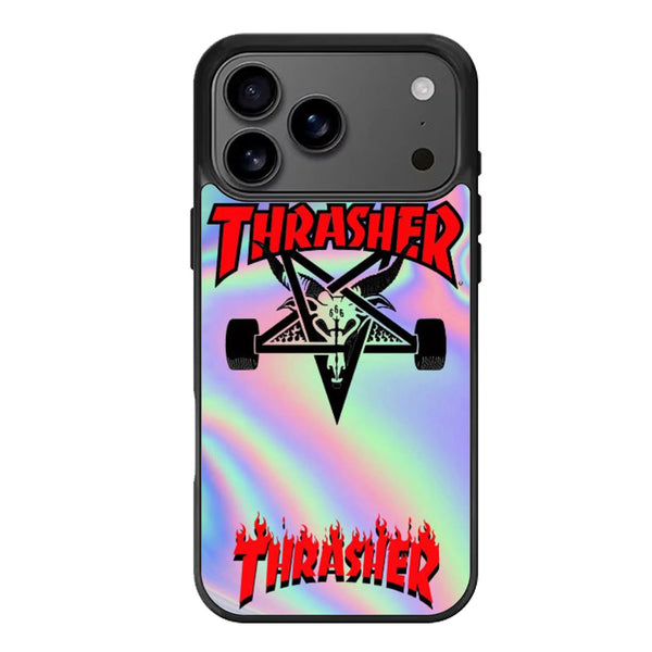 Thrasher Logo Holographic iPhone 17 Case