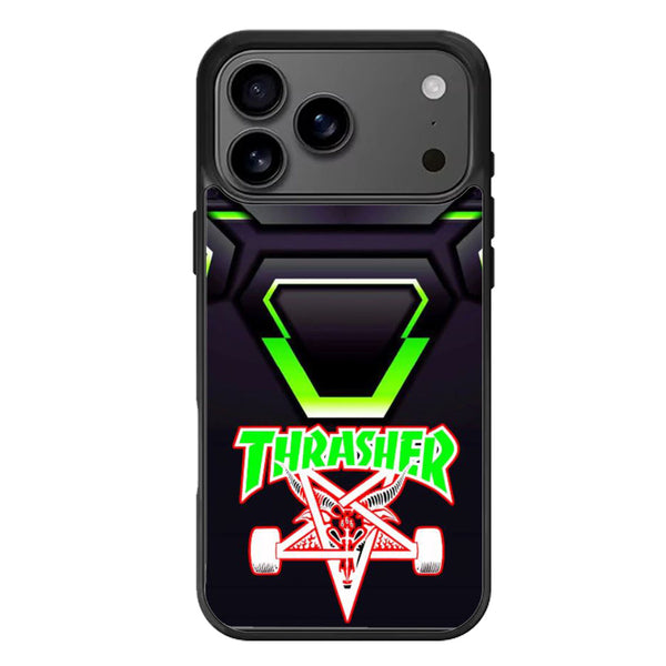 Thrasher Robbo Black Metallic iPhone 17 Case