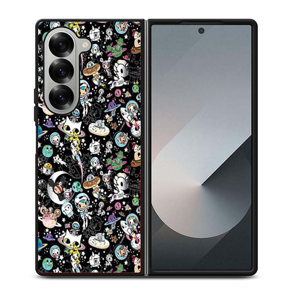 Tokidoki Cartoon Collage Samsung Z Fold Case