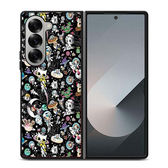 Tokidoki Cartoon Collage Samsung Z Fold Case