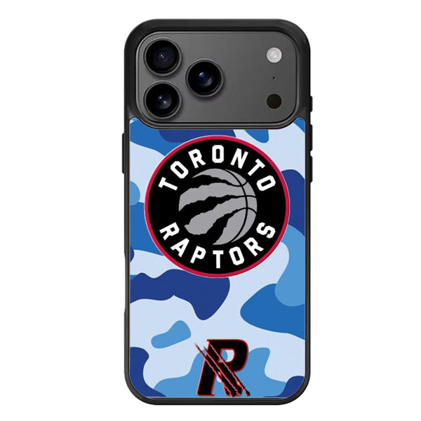 Toronto Raptors Blue Camo iPhone 17 Case