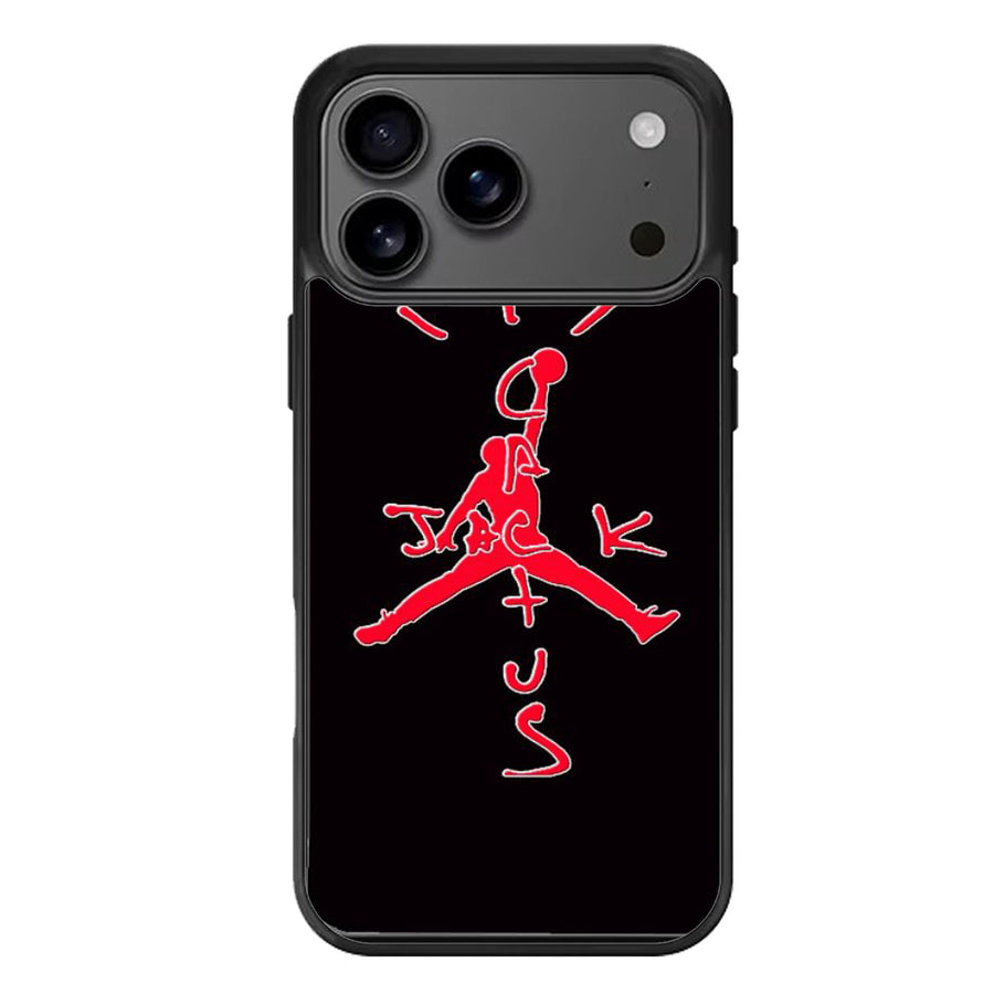 Travis Scott Jack Cactus X Jordan Red iPhone 17 Case