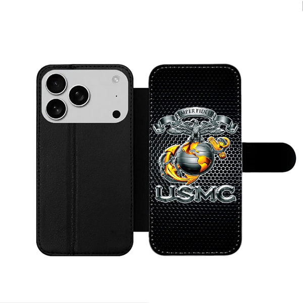 Usmc Us Marine Corps iPhone 17 Wallet Case